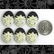 Black and Cream Dragonfly Cameos 24mm x 18mm Cameos - Set of Six - CAM84